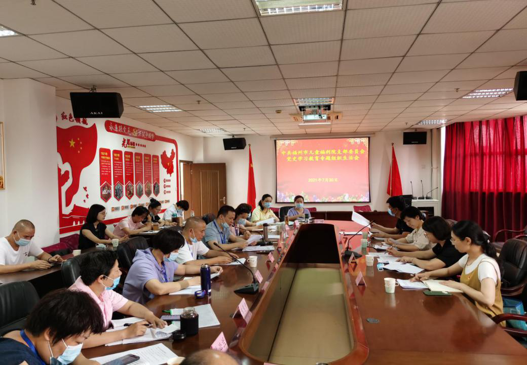 市民政局儿童福利院党支部召开党史学习教育 专题组织生活会